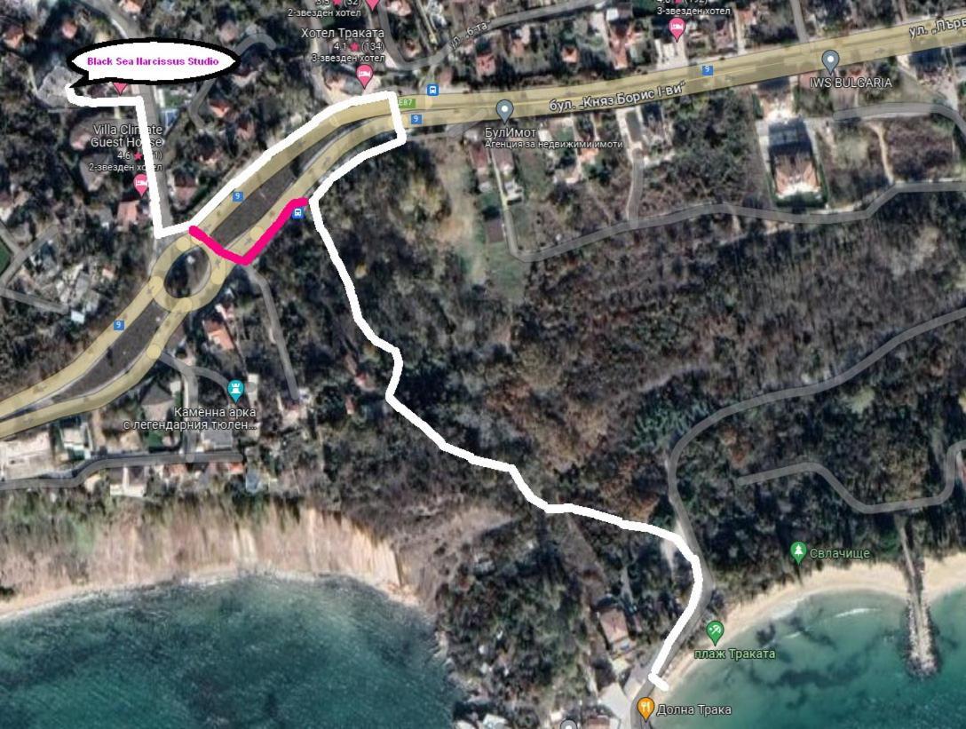 Black Sea Narcissus - Quiet Studio With Amazing Sea View Varna Exterior photo
